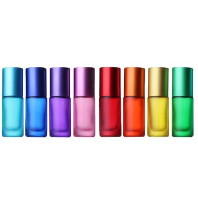 Pack 8 roll-ons de vidrio esmerilado con tapa metálica